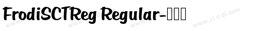FrodiSCTReg Regular字体转换